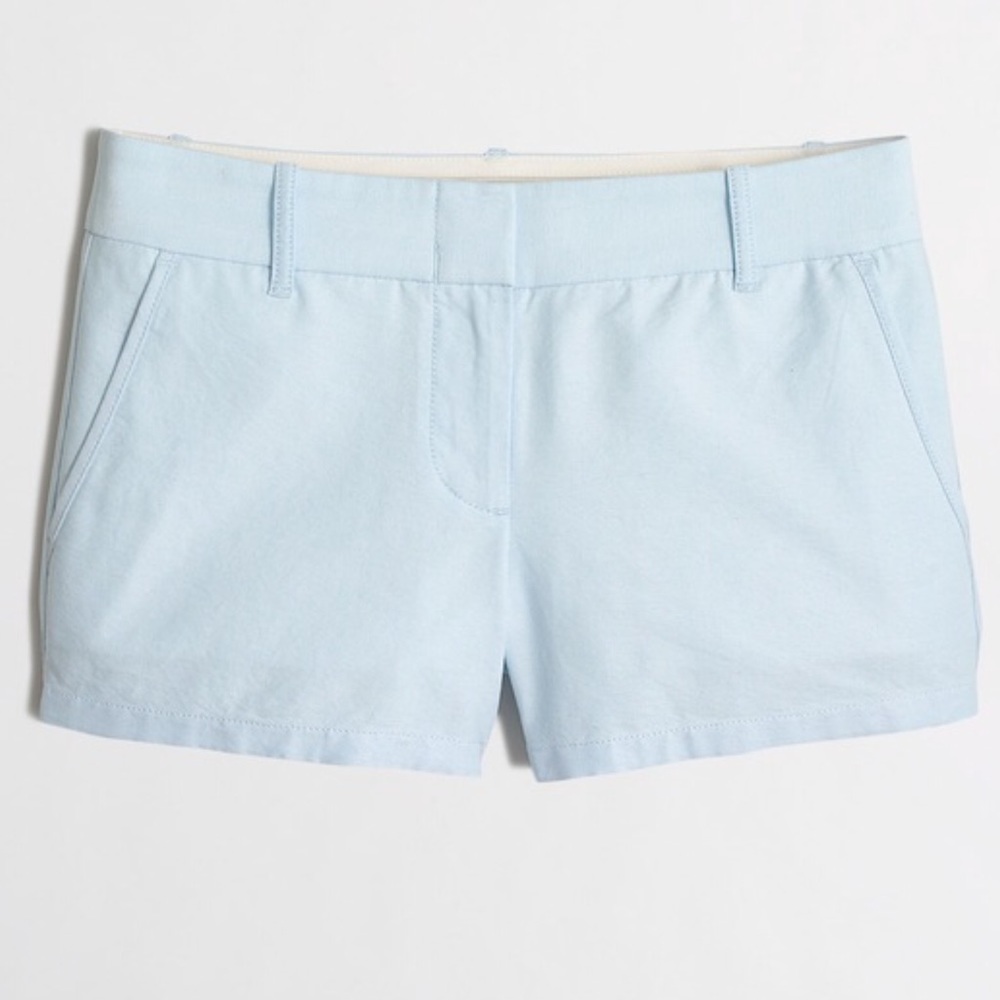 J.CREW 100% Cotton Broken-In Blue Chino Shorts